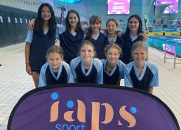 Competing in the national IAPS swimming finals