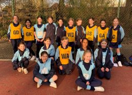 A whole group netball fixture for Year 5