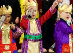 Reception girls impress with their Nativity play