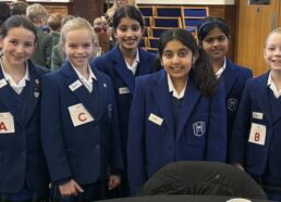 Putting their spelling skills to the test